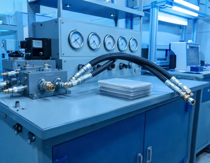Hydraulic hose validation bench